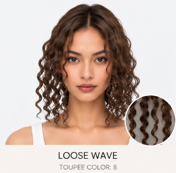 100% Human Hair – Straight & Wavy Swiss Lace Base for Natural Crown Coverage