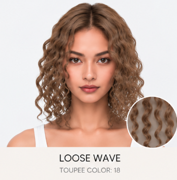 100% Human Hair – Straight & Wavy Swiss Lace Base for Natural Crown Coverage