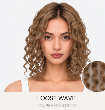 100% Human Hair – Straight & Wavy Swiss Lace Base for Natural Crown Coverage