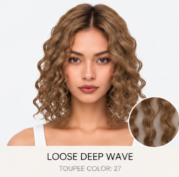100% Human Hair – Straight & Wavy Swiss Lace Base for Natural Crown Coverage