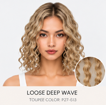 100% Human Hair – Straight & Wavy Swiss Lace Base for Natural Crown Coverage