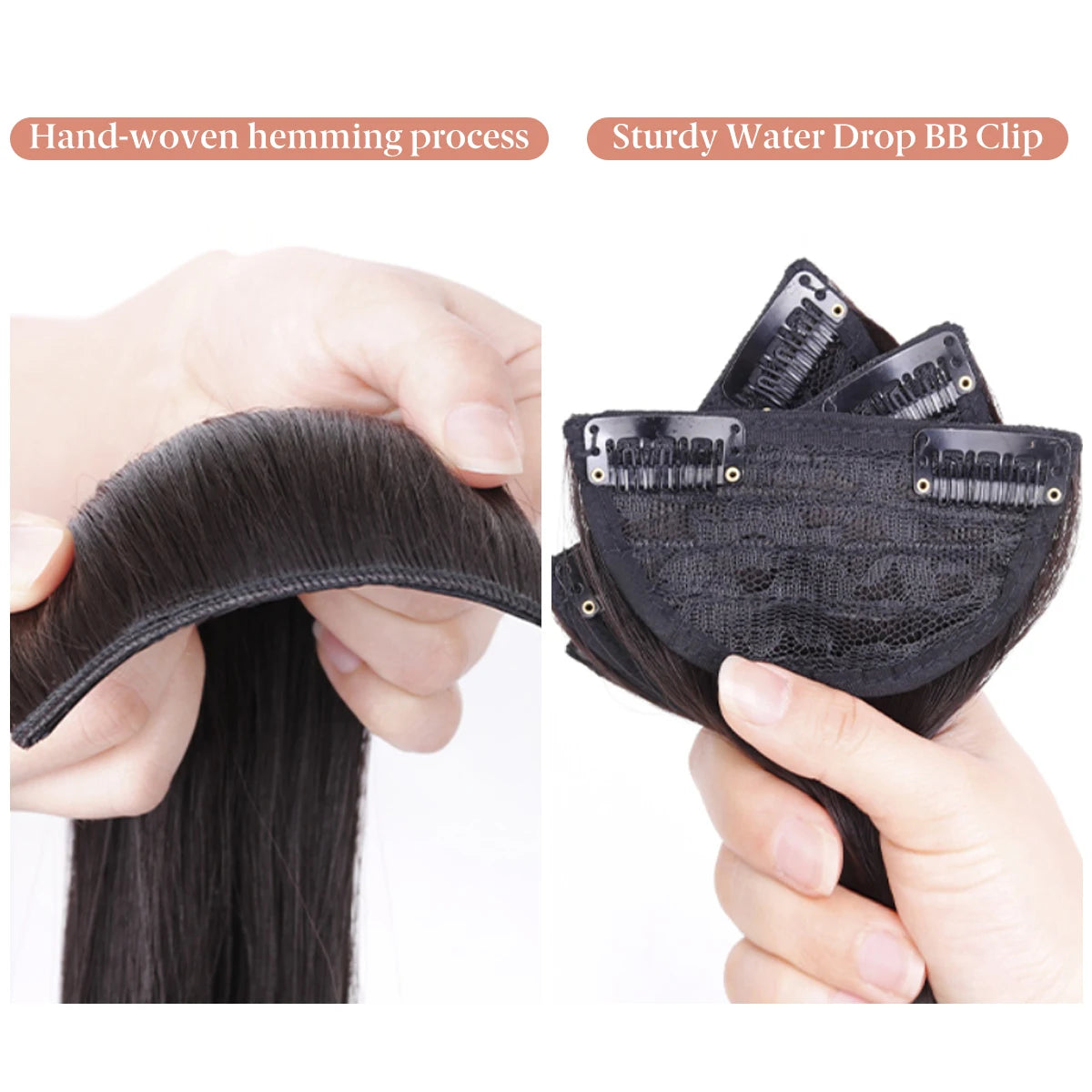3PCS Wavy Clip In Hair Extensions – Thick Synthetic Full Head Hair Extensions for Women