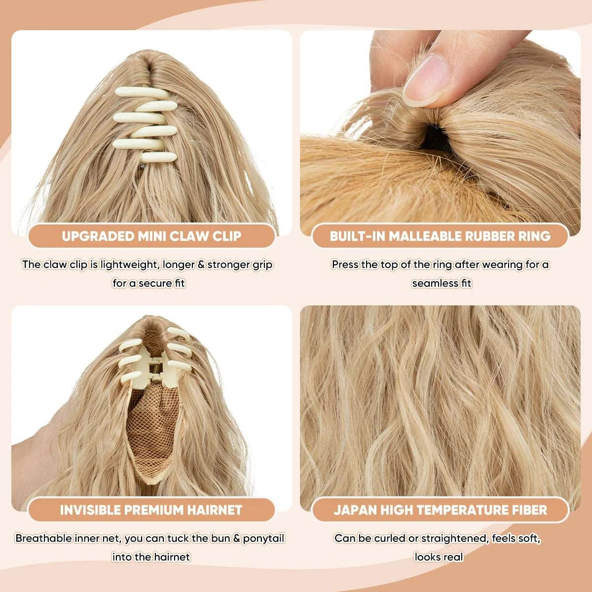 Silkara™  Curly Claw Clip In Ponytail 13"