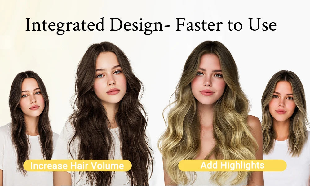 Human Hair Wire Extensions – Invisible Halo Clip-In Straight Remy Hair