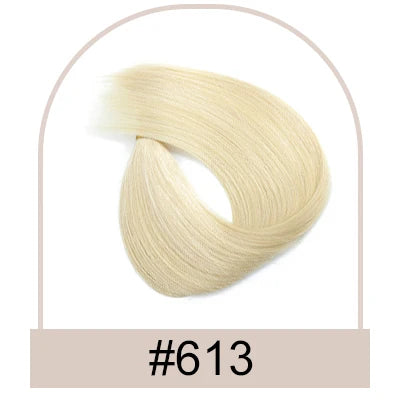 Silk Base Human Hair Topper with Bangs – 12 × 13 cm Remy Clip-In Crown Topper