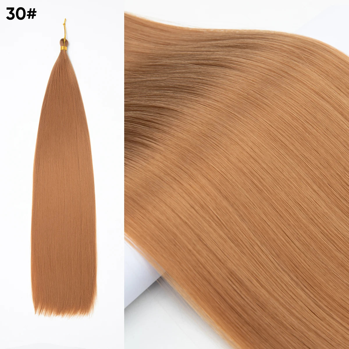 30 Inch Straight Braiding Hair Extensions – Soft Synthetic Crochet Braiding Hair Bundles for Women