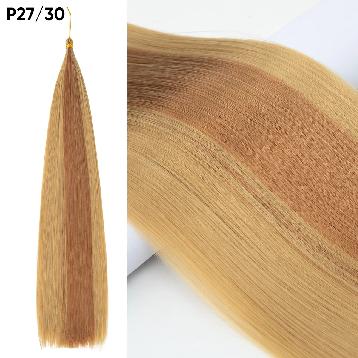 30 Inch Straight Braiding Hair Extensions – Soft Synthetic Crochet Braiding Hair Bundles for Women