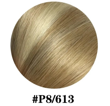 Invisible Wire Halo Human Hair Extensions – Straight Blonde Remy Halo with Clips