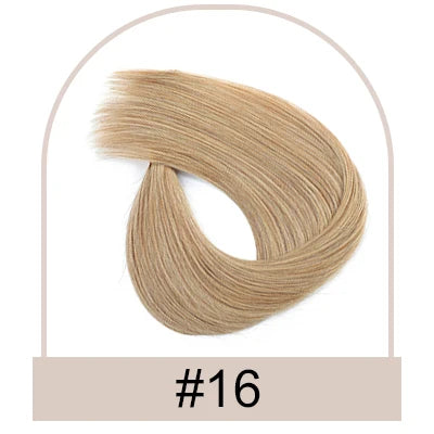 Silk Base Human Hair Topper with Bangs – 12 × 13 cm Remy Clip-In Crown Topper