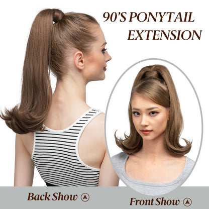 Long Curly Ponytail – Clip-In Wrap Around Hair Extension (140g)