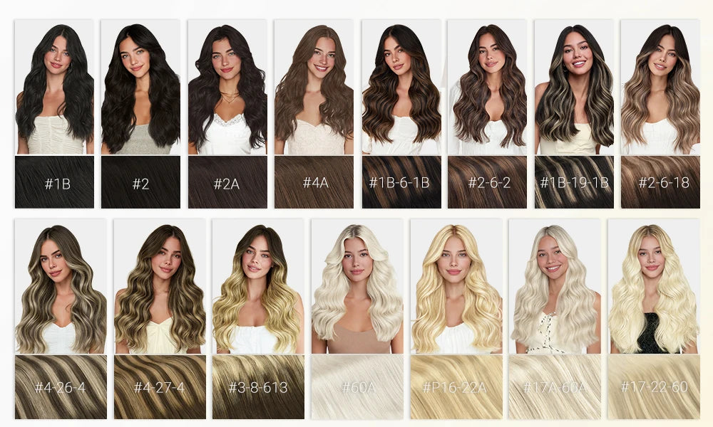 Human Hair Wire Extensions – Invisible Halo Clip-In Straight Remy Hair