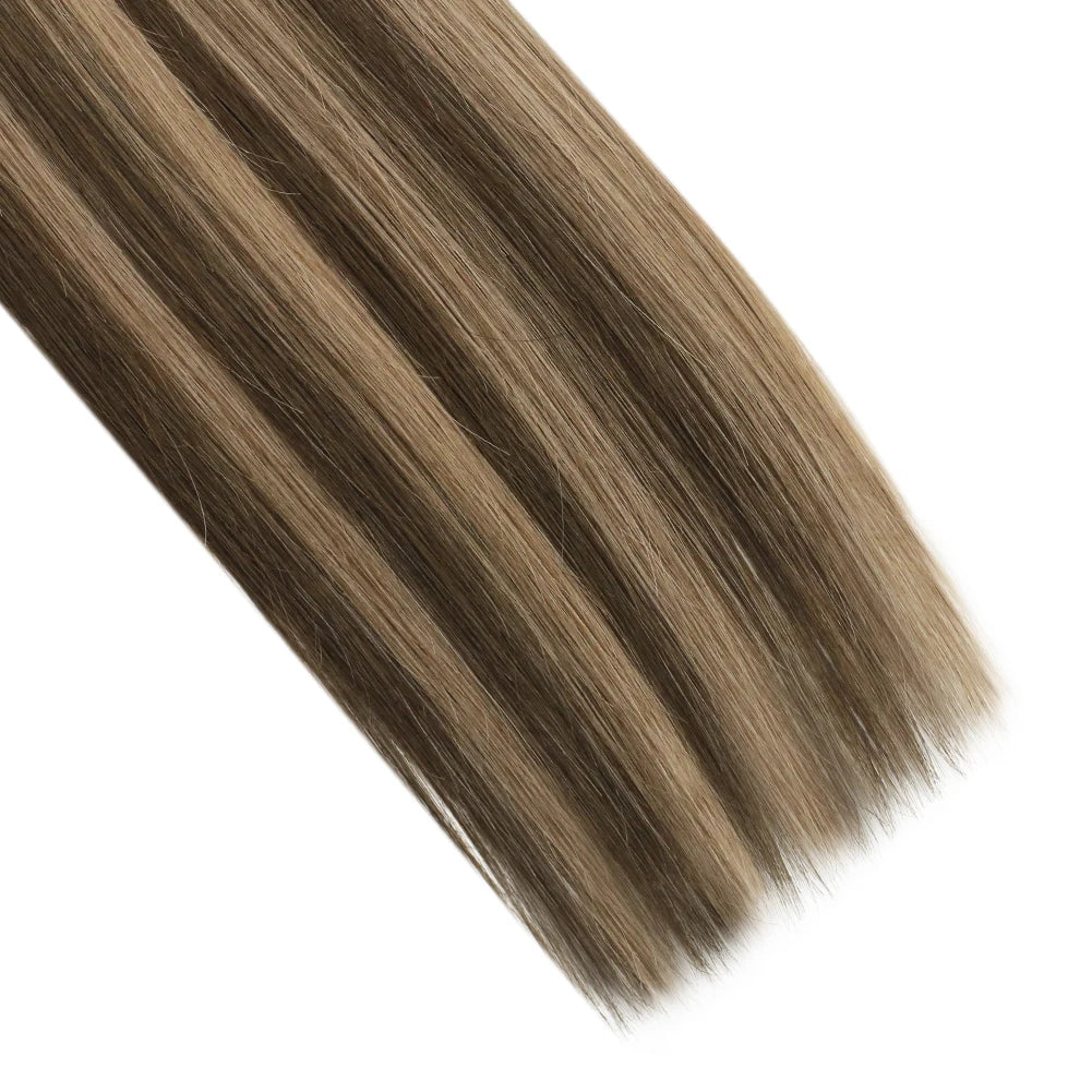 Virgin Remy Tape-In Hair Extensions – Invisible Injection Tape, Double Drawn, Natural Straight (20pcs)