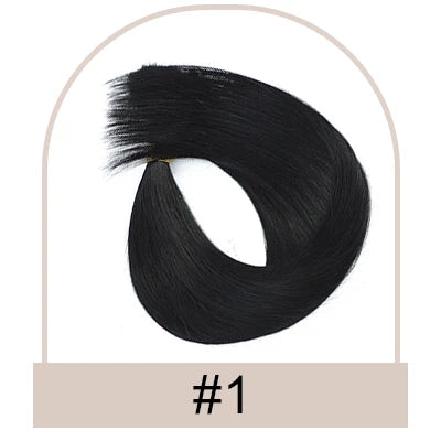 Silk Base Human Hair Topper with Bangs – 12 × 13 cm Remy Clip-In Crown Topper