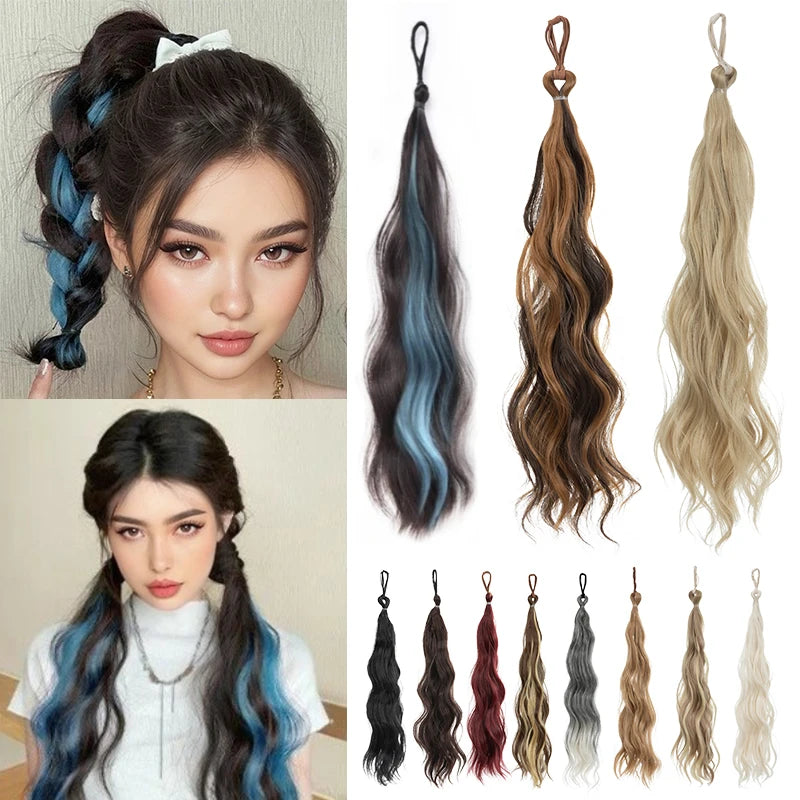 Silkara™ Hair Messy Bun Hairpiece – Curly Chignon with Elastic Band 17 inch