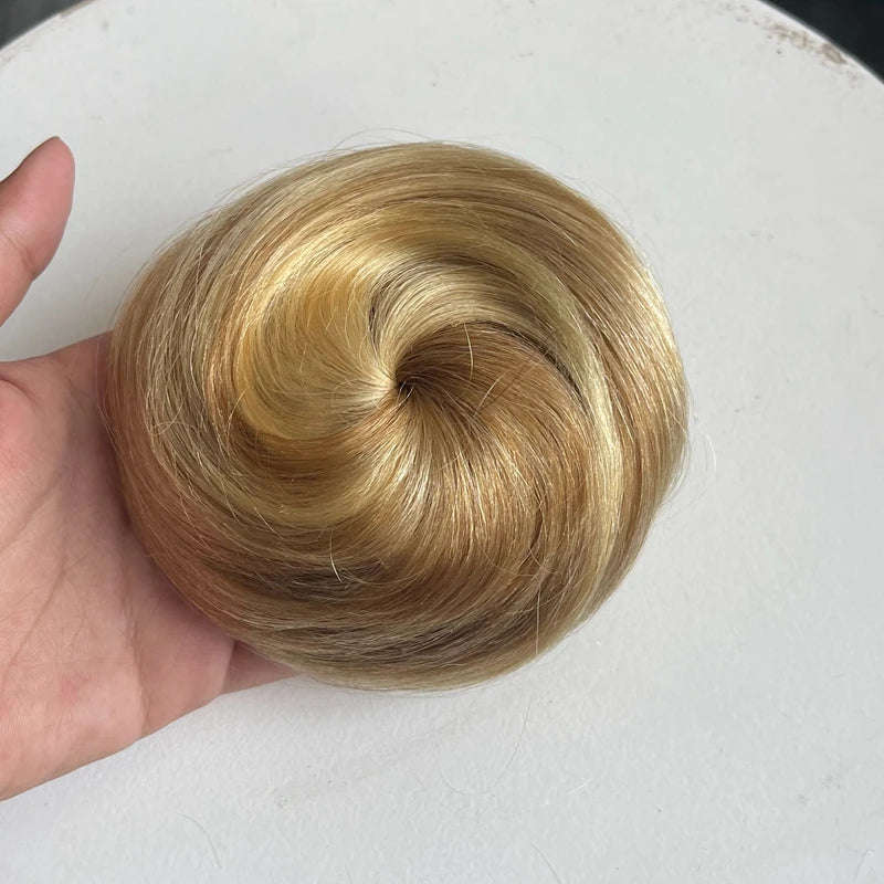 6” Human Hair Drawstring Bun Extension – Natural Volume Chignon Hairpiece