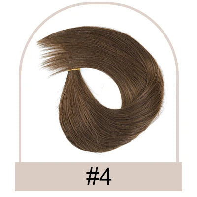Silk Base Human Hair Topper with Bangs – 12 × 13 cm Remy Clip-In Crown Topper