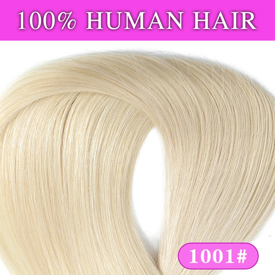 Halo Human Hair Extensions – 14–28 Inch Hidden Wire Remy Hair in Ombre Brown