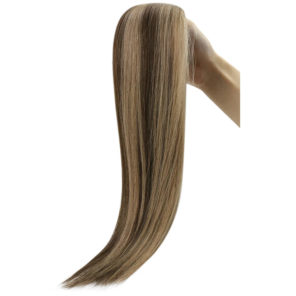 Virgin Remy Tape-In Hair Extensions – Invisible Injection Tape, Double Drawn, Natural Straight (20pcs)