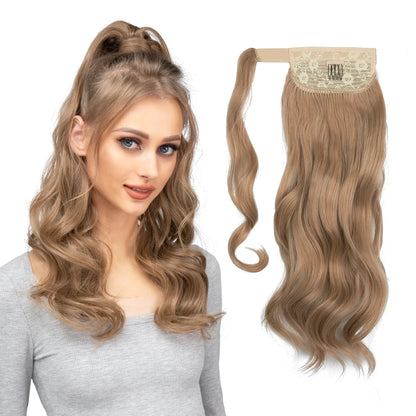 Long Wavy Ponytail – Clip-In Wrap Around Hair Extension (100g)