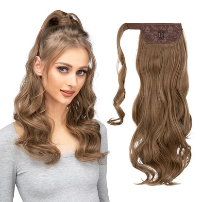 Long Wavy Ponytail – Clip-In Wrap Around Hair Extension (100g)