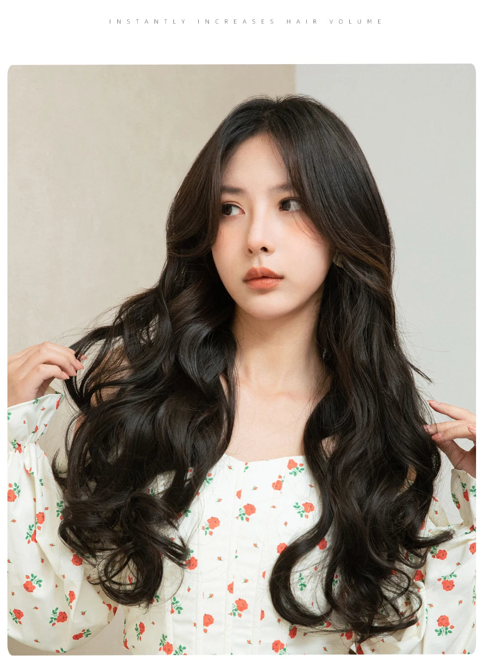 3PCS Wavy Clip In Hair Extensions – Thick Synthetic Full Head Hair Extensions for Women