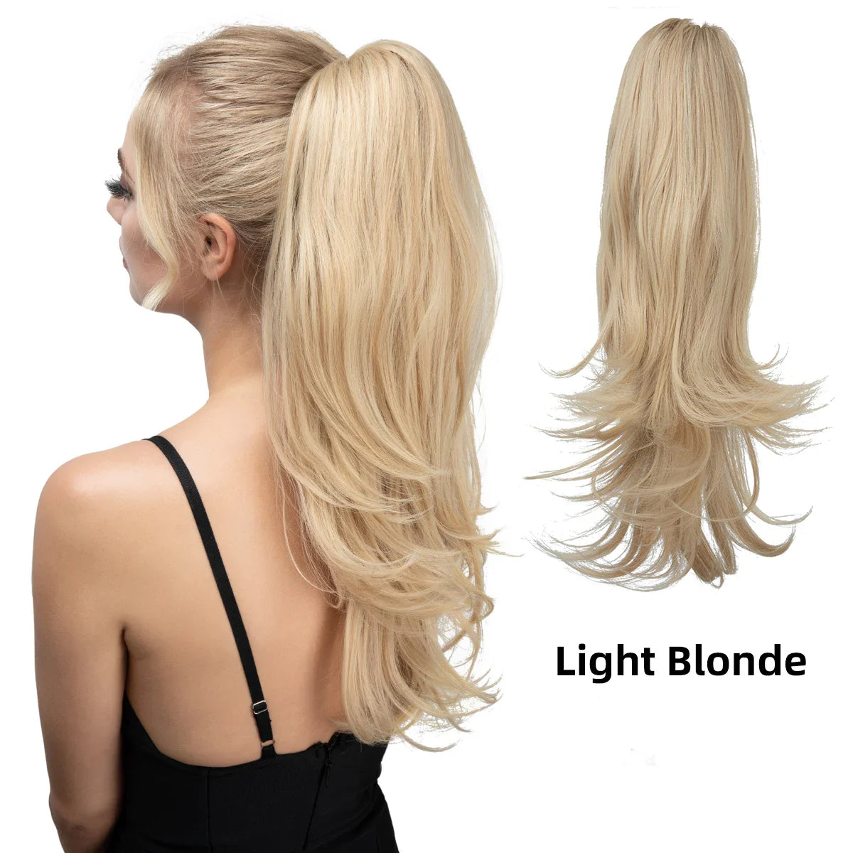 Premium Claw Clip-In Ponytail Hair Extension – Silky Straight | Heat-Resistant Synthetic Hairpiece (120g)