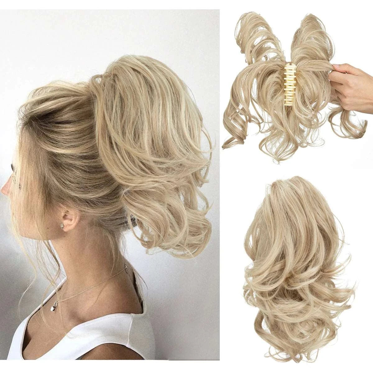 Silkara™ Diy Claw Clip In Ponytail Hair Extensions