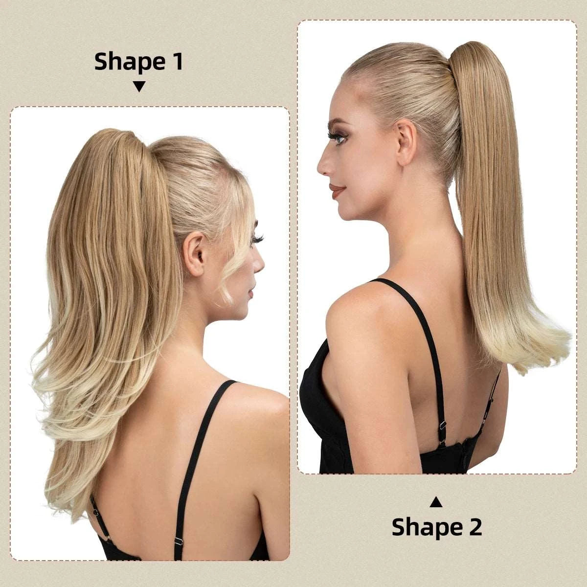 Silkara™ Ponytail Hair Extensions Claw Clip In (2 Shapes)