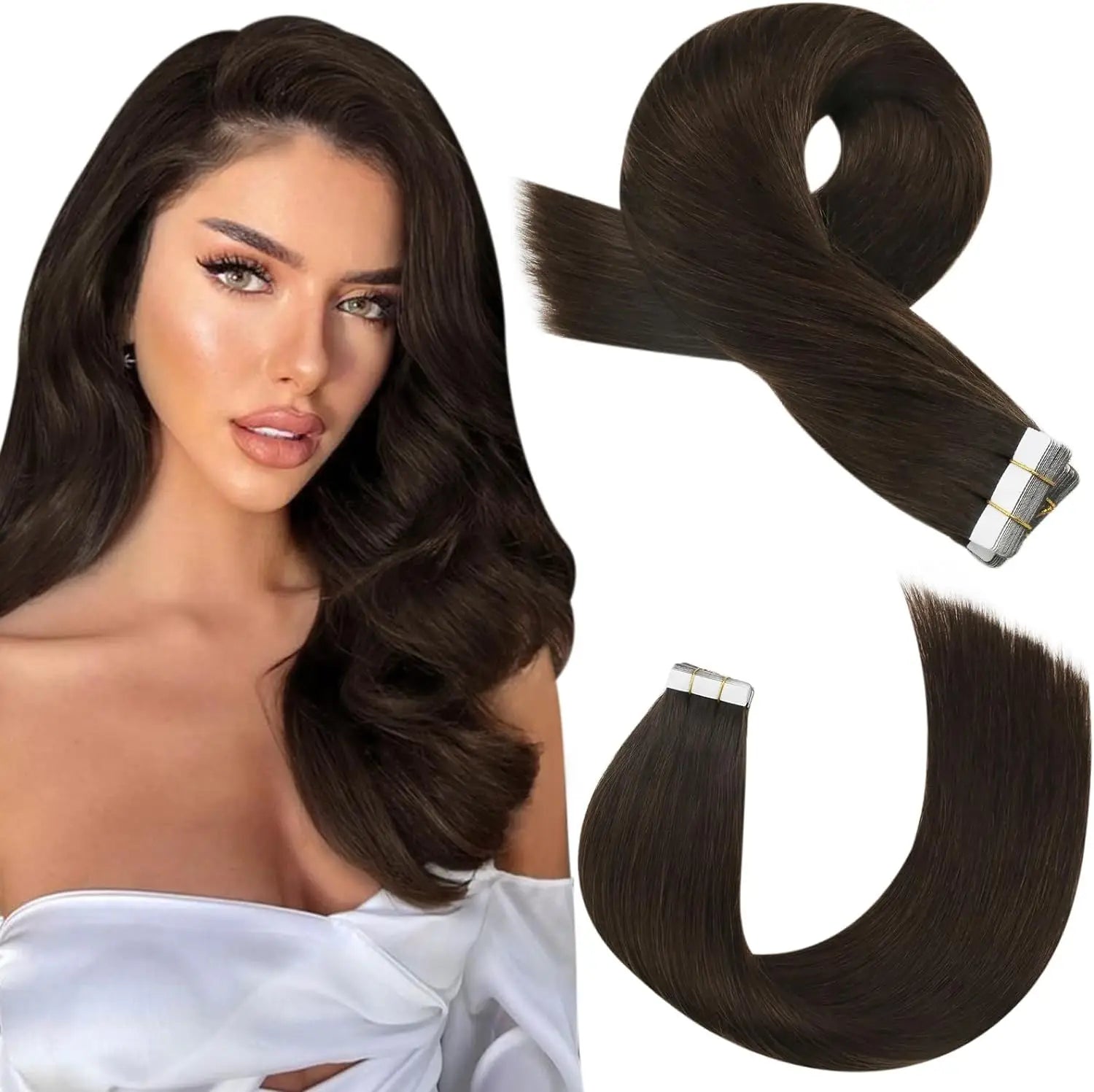 Premium Remy Human Hair Tape-In Extensions – 20 Pieces