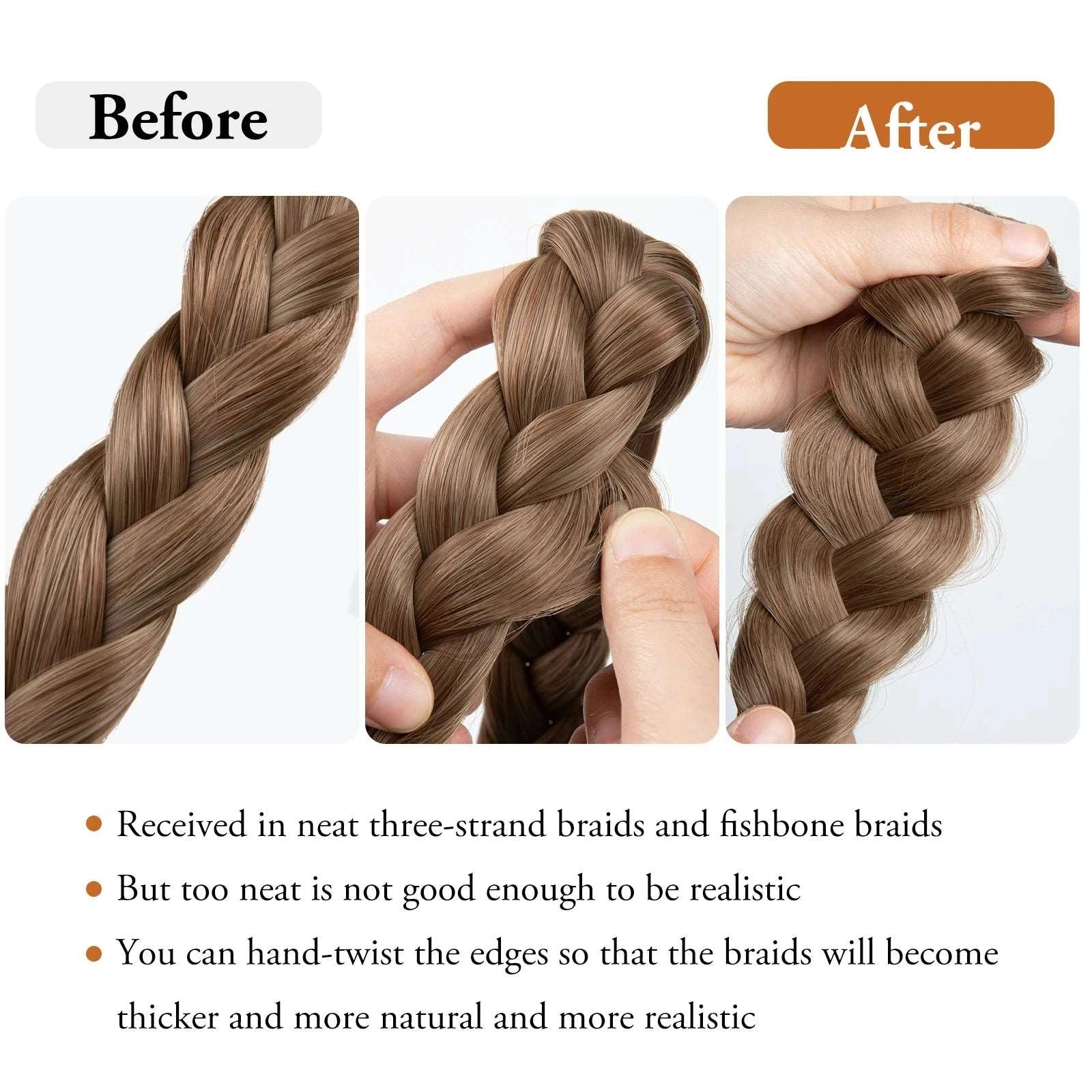 Silkara™ Headband Fishtail and Three Braids