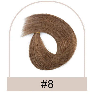 Silk Base Human Hair Topper with Bangs – 12 × 13 cm Remy Clip-In Crown Topper