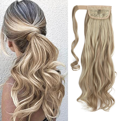Long Wavy Ponytail – Clip-In Wrap Around Hair Extension (100g)