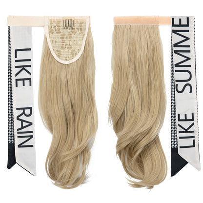 Silkara™ Premium Wavy Clip-In Ponytail Hair Extension – Wrap Around Synthetic Hairpiece (100g)