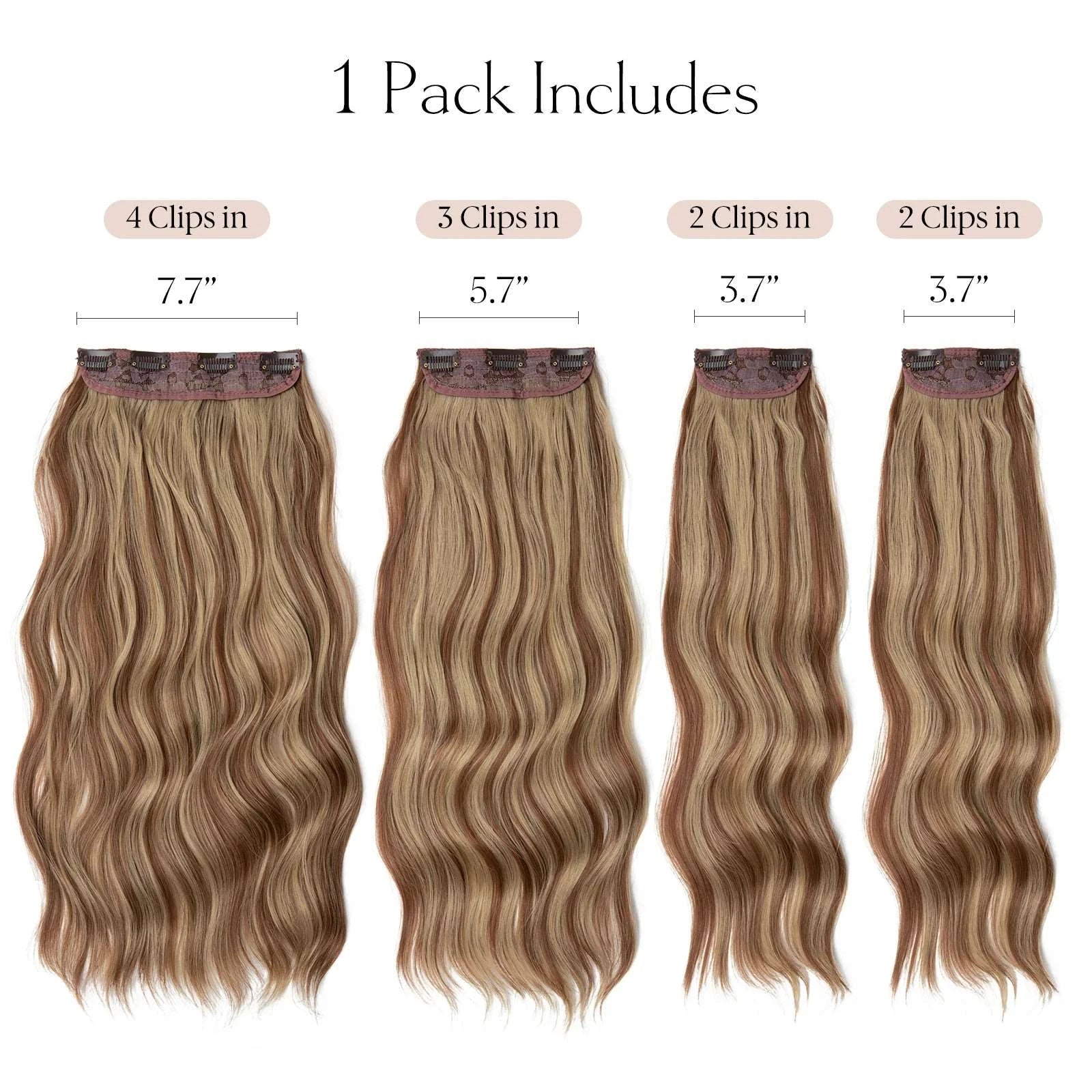 Silkara™ 4pcs Clip In Extensions 22" Full Hair Set