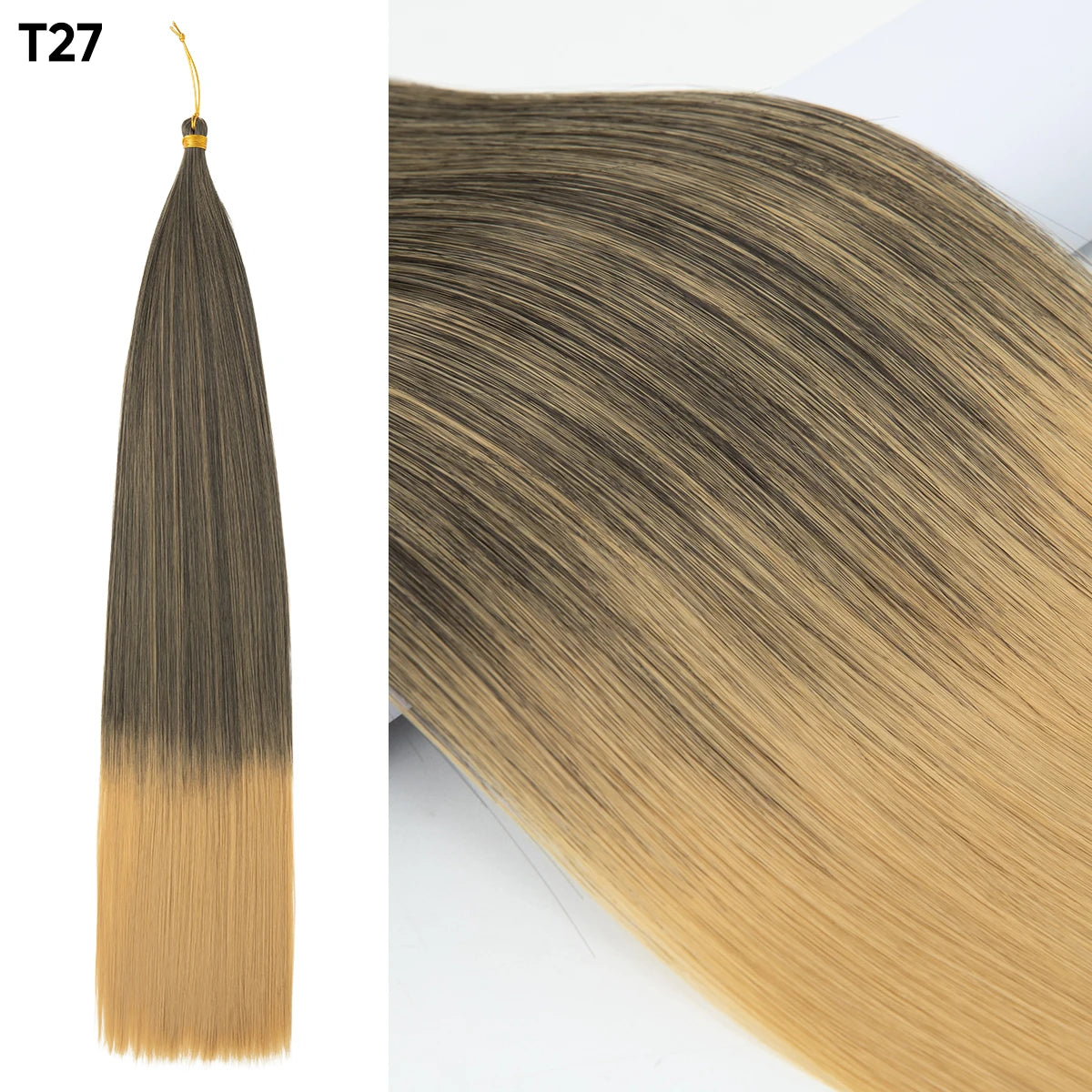 30 Inch Straight Braiding Hair Extensions – Soft Synthetic Crochet Braiding Hair Bundles for Women