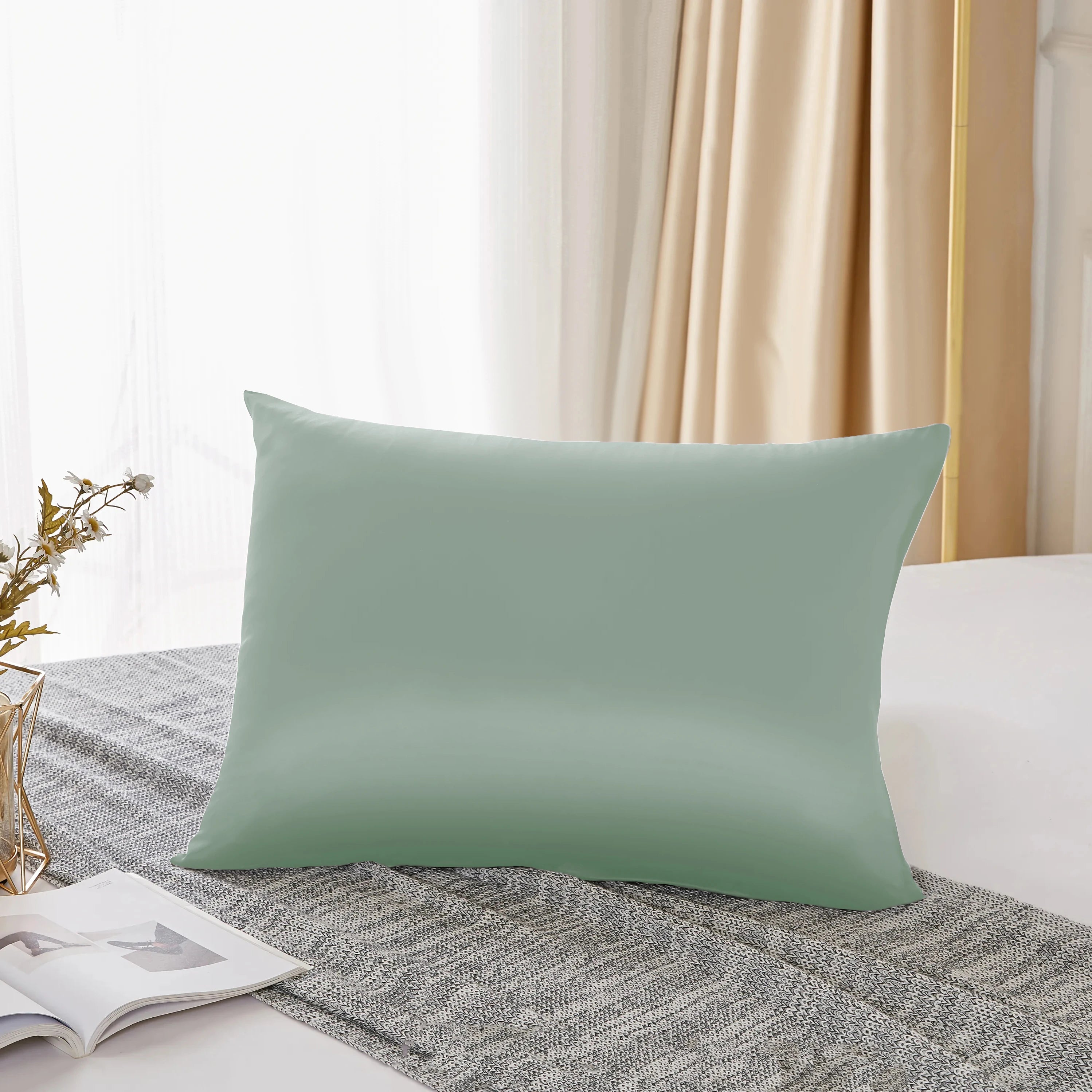 25 Momme Mulberry Silk Pillowcase – 100% Pure Silk Pillow Cover for Hair & Skin – Double-Sided 6A Grade Silk Pillowcase