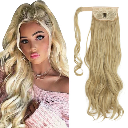 Long Wavy Ponytail – Clip-In Wrap Around Hair Extension (100g)