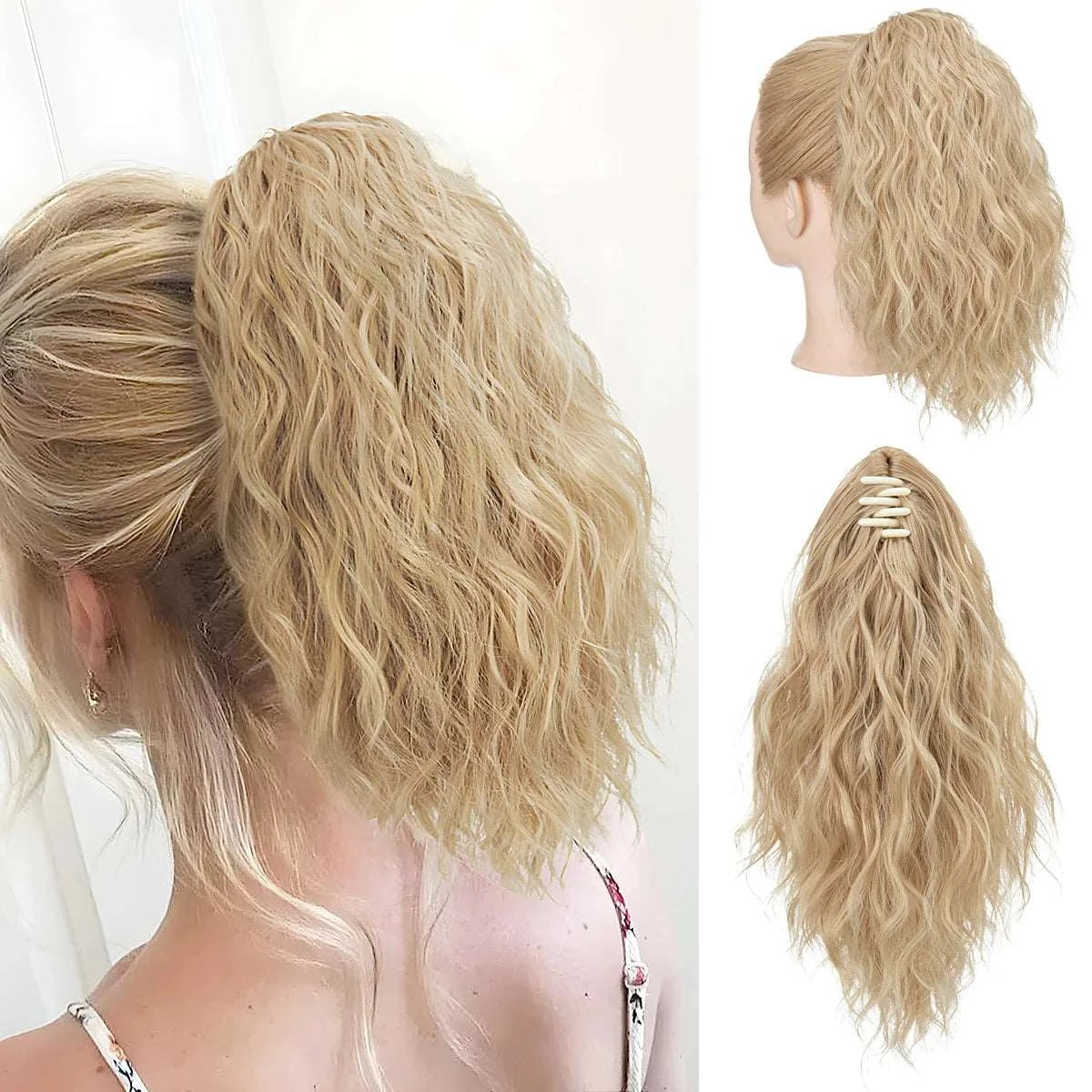 Silkara™  Curly Claw Clip In Ponytail 13"