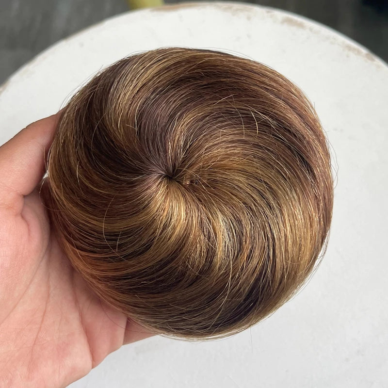 6” Human Hair Drawstring Bun Extension – Natural Volume Chignon Hairpiece