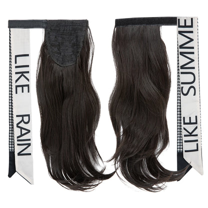 Silkara™ Premium Wavy Clip-In Ponytail Hair Extension – Wrap Around Synthetic Hairpiece (100g)
