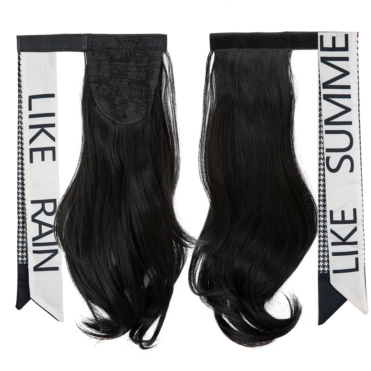 Silkara™ Premium Wavy Clip-In Ponytail Hair Extension – Wrap Around Synthetic Hairpiece (100g)