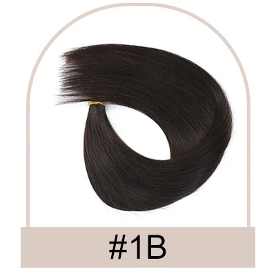 Silk Base Human Hair Topper with Bangs – 12 × 13 cm Remy Clip-In Crown Topper