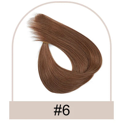 Silk Base Human Hair Topper with Bangs – 12 × 13 cm Remy Clip-In Crown Topper