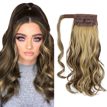 Long Wavy Ponytail – Clip-In Wrap Around Hair Extension (100g)