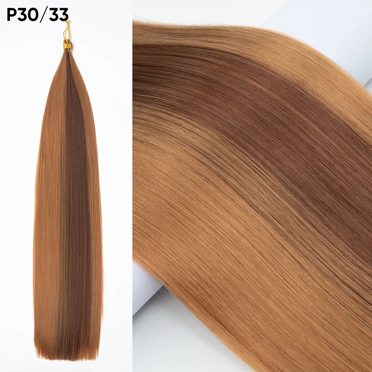 30 Inch Straight Braiding Hair Extensions – Soft Synthetic Crochet Braiding Hair Bundles for Women