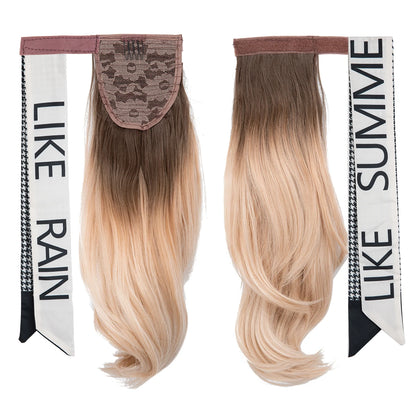 Silkara™ Premium Wavy Clip-In Ponytail Hair Extension – Wrap Around Synthetic Hairpiece (100g)