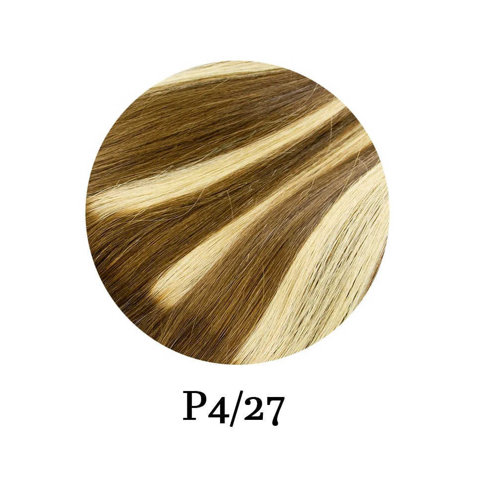 Invisible Wire Halo Human Hair Extensions – Straight Blonde Remy Halo with Clips