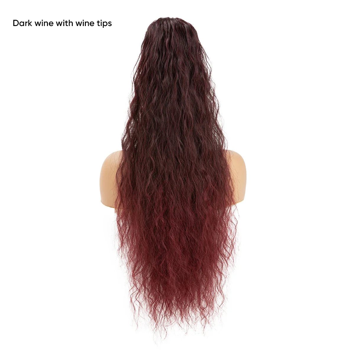 26-Inch Curly Clip-In Ponytail Extension – Voluminous Hairpiece for Instant Glam Look | Silkara™