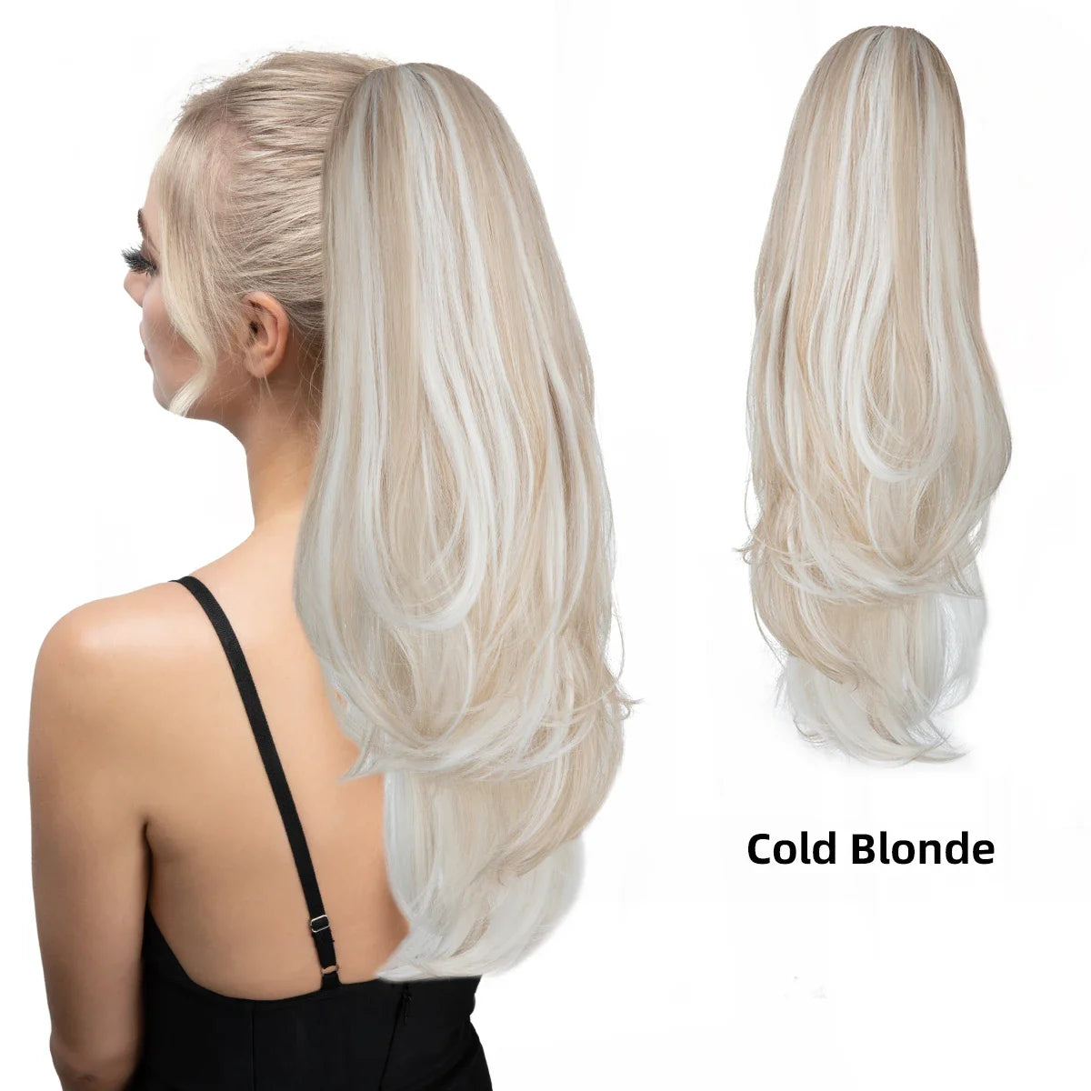 Premium Claw Clip-In Ponytail Hair Extension – Silky Straight | Heat-Resistant Synthetic Hairpiece (120g)