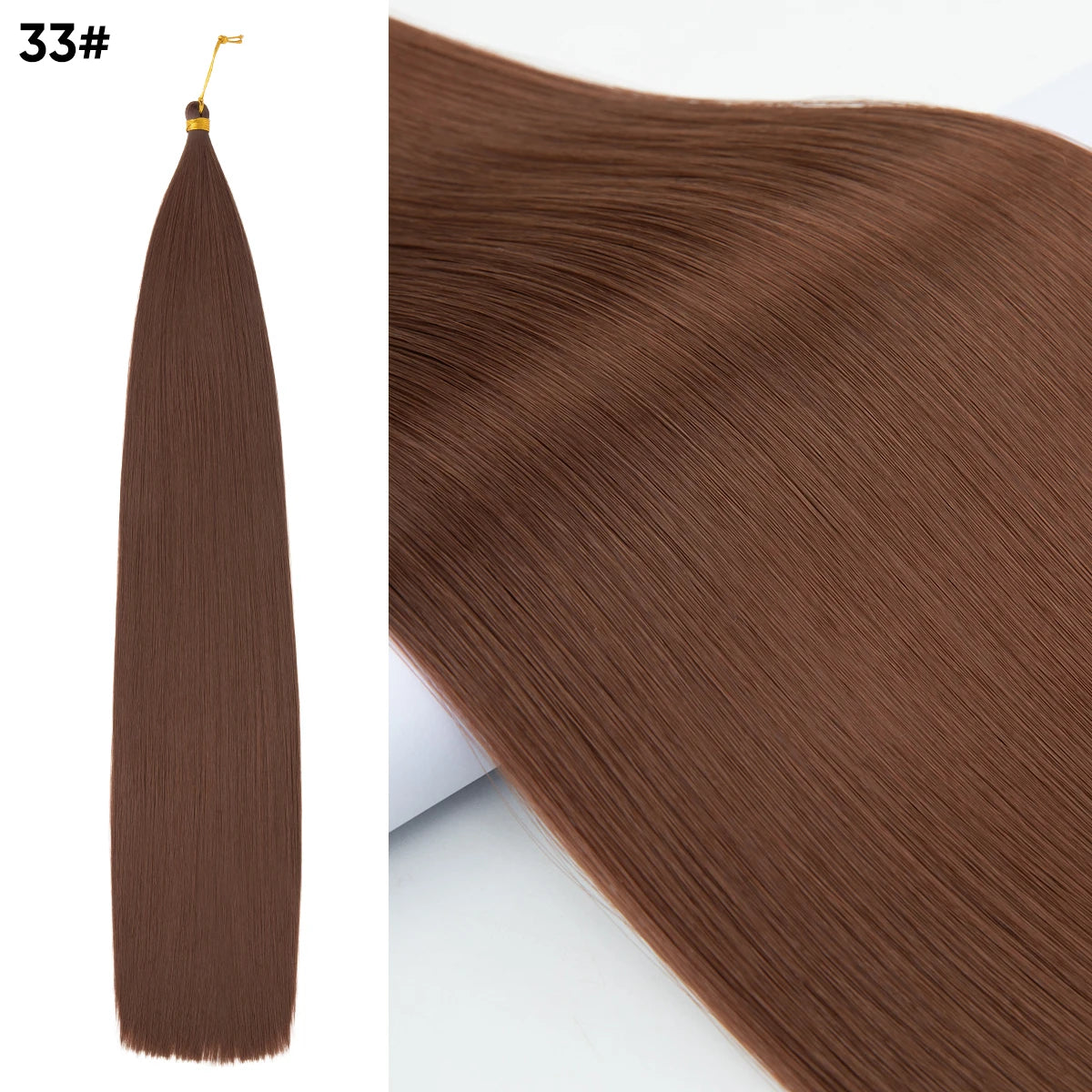 30 Inch Straight Braiding Hair Extensions – Soft Synthetic Crochet Braiding Hair Bundles for Women